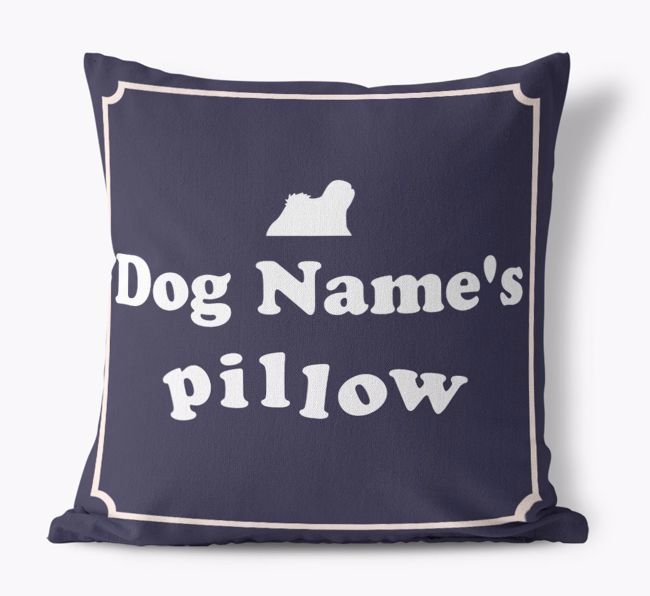 {dogsName}'s Pillow: Personalized {breedFullName} Canvas Pillow